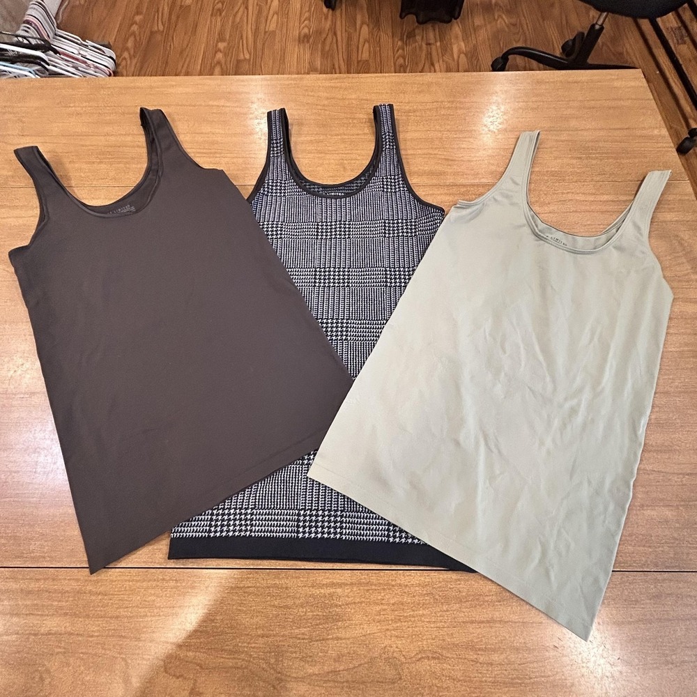 Set 3 The Limited Tank Top Womens M Multicolor Nylon Spandex Camisole Stretch